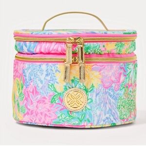 Lilly Pulitzer Round cosmetics case